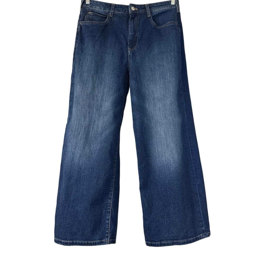 Pilcro Anthropologie High Rise Wide Leg Jeans Size 29 Dark Wash *EUC